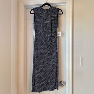 Anne Klein Dress Silver Black NWT